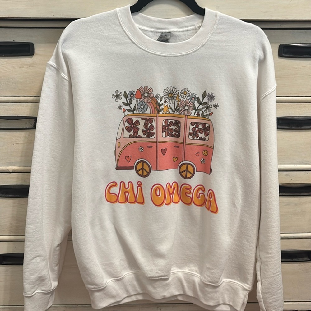 White Chi Omega Sweatshirt